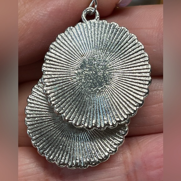 Flames hockey earrings -sterling silver hooks - Picture 4 of 8